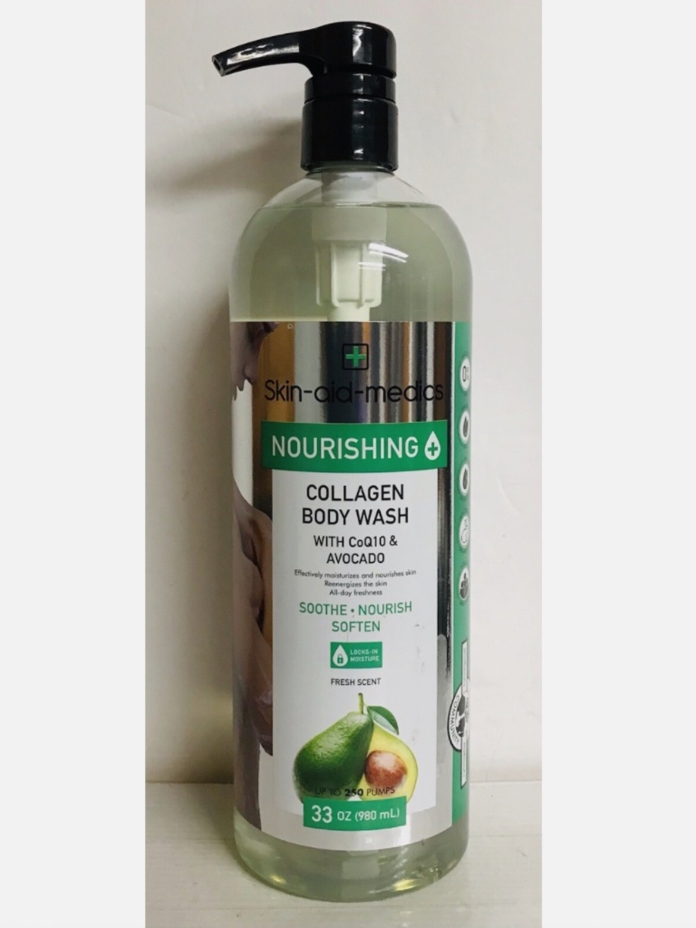 Skin-Aid-Medics Nourishing Collagen Body Wash With CoQ10 & Avocado 33 fl oz